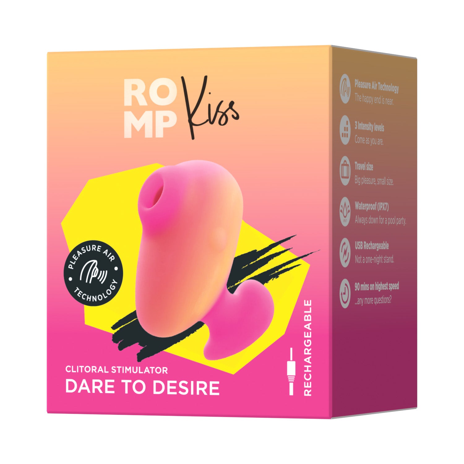 Romp - Kiss Finger Pleasure Air Clitoral Stimulator Dare to Desire