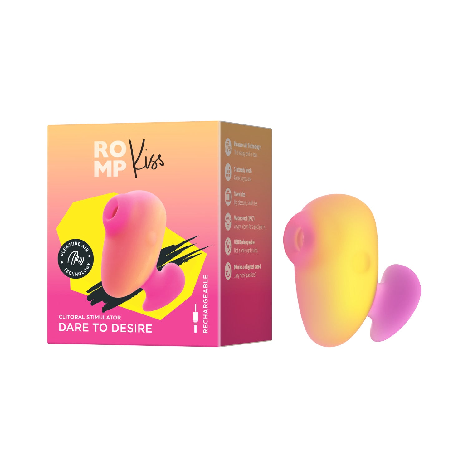 Romp - Kiss Finger Pleasure Air Clitoral Stimulator Dare to Desire
