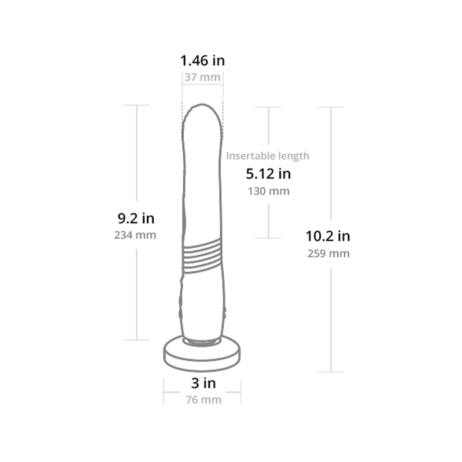 Lovense - Gravity App Controlled Suction Cup Thrusting Dildo