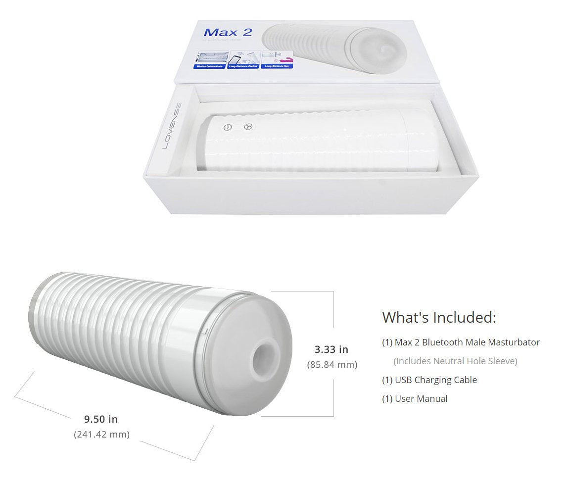 Lovense - Max 2 Revolutionizing Male Masturbators (works with Nora 2)