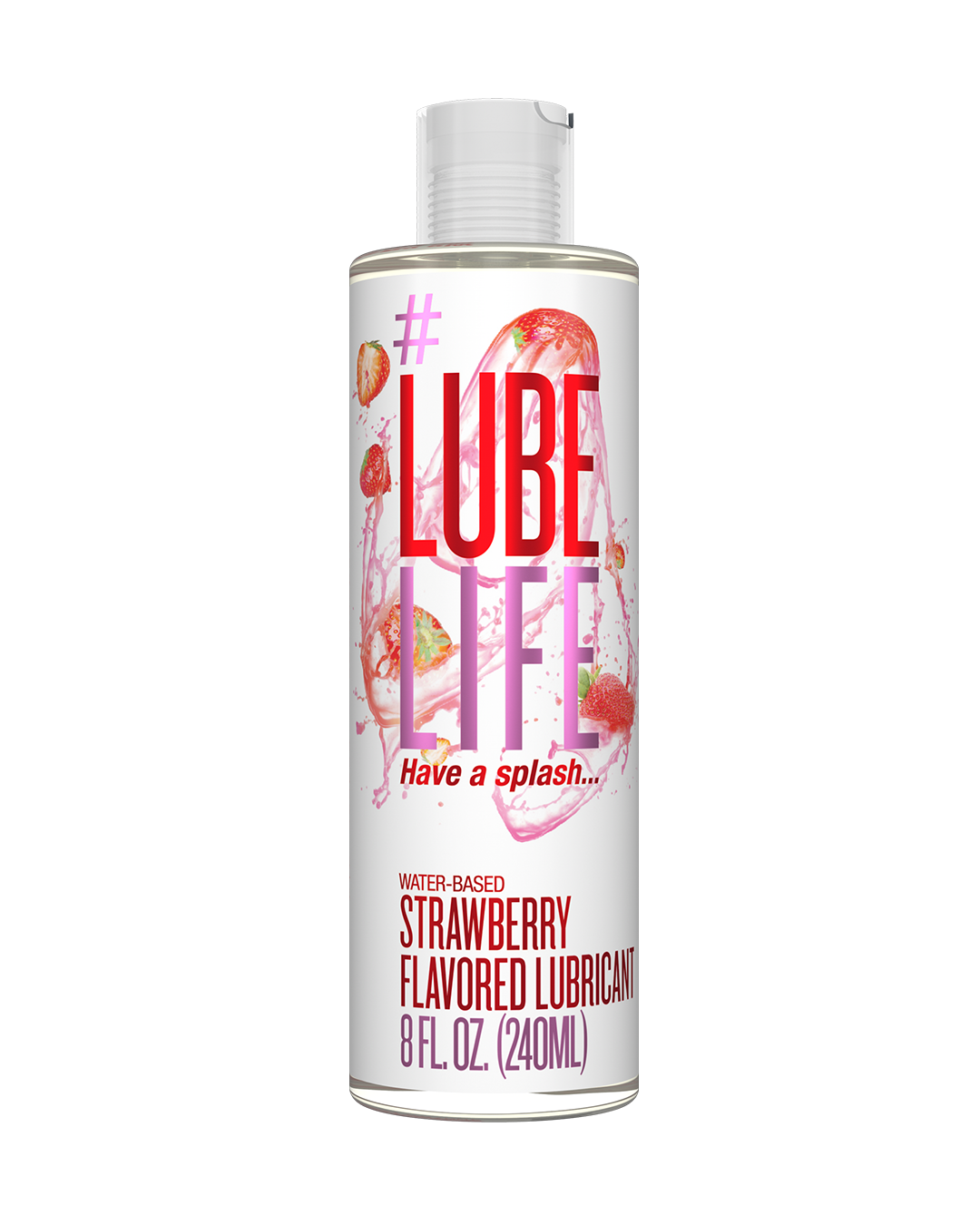 Lube Life Water Based Strawberry Flavored Personal Lubricant, Oral Sex Lube  8 0z - Helia Beer Co