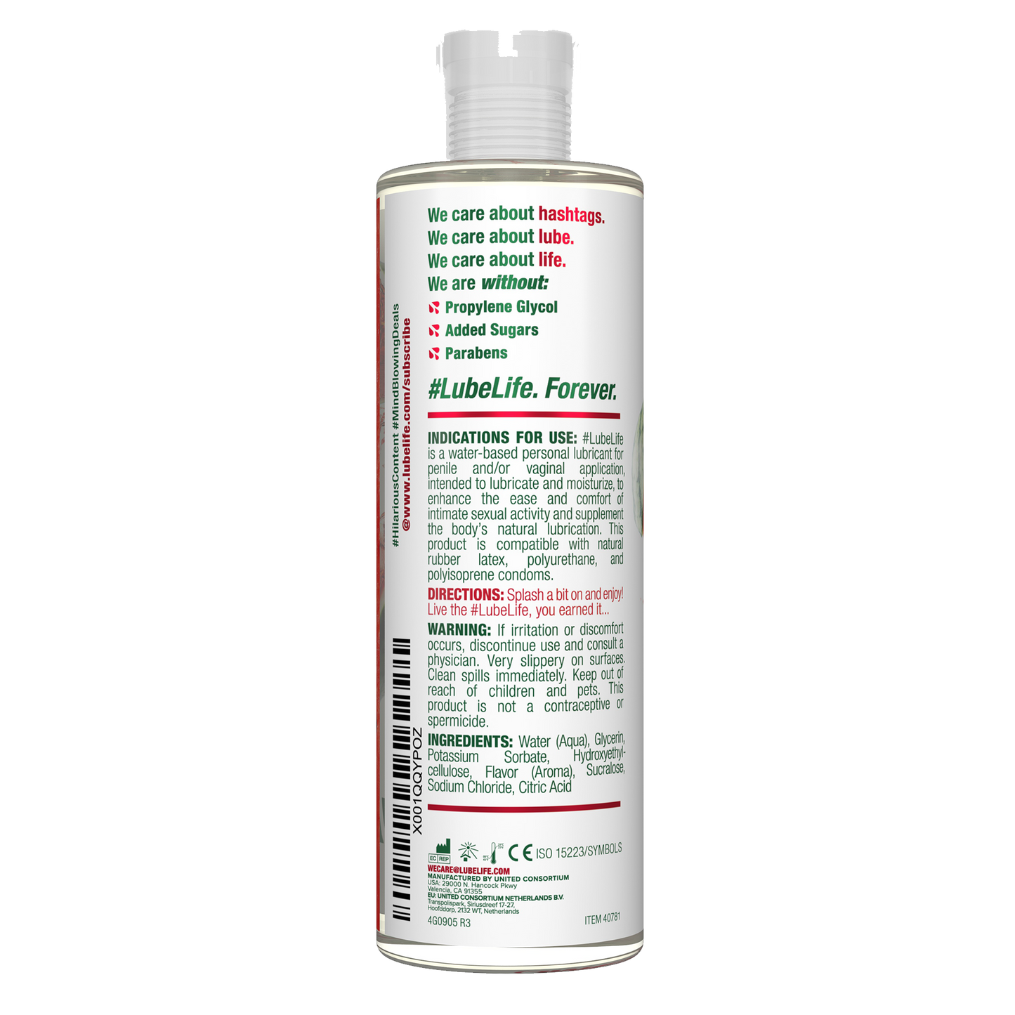 #LubeLife  |  Watermelon Flavored Water-based Lubricant