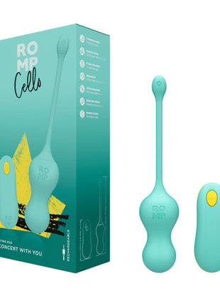 Romp - Cello Remote Controlled G-spot Vibrator (Blue)