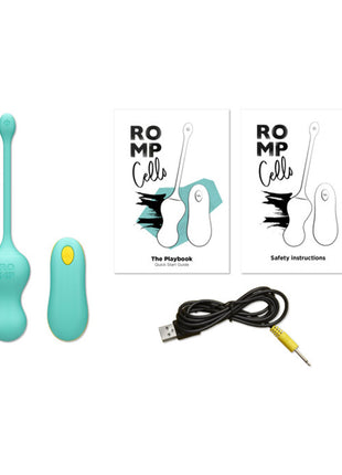 Romp - Cello Remote Controlled G-spot Vibrator (Blue)