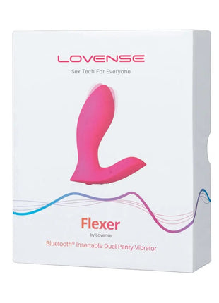 Lovense - Flexer App-Controlled Dual Stimulation Panty Vibrator (Pink)