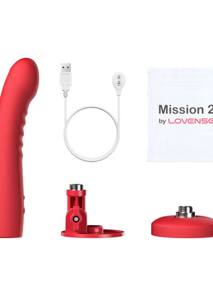 Lovense - Mission 2 App-Controlled Touch Sensitive Suction Cup Dildo