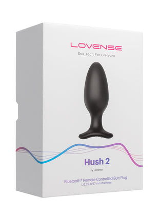 Lovense - Hush 2 Bluetooth Remote-Controlled Wearable Butt Plug