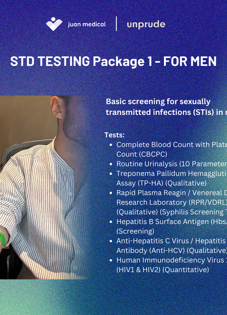 Home Service STI Test for Men Package 1