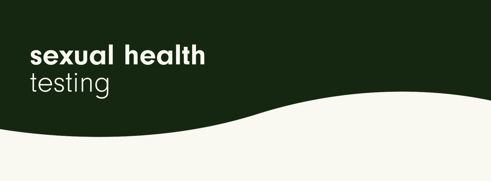 sexual health testing image banner